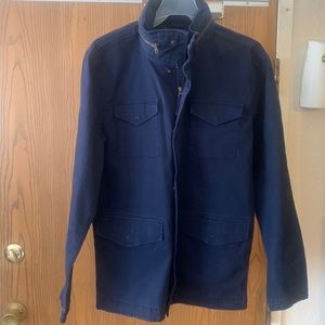 Mens Stretch Field Jacket 2-NavyNWT 1-Green NWOT stow away hood and snap pockets